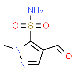 ChemSpider 2D Image | 4-Formyl-1-methyl-1H-pyrazole-5-sulfonamide | C5H7N3O3S