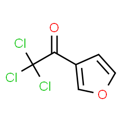 ChemSpider 2D Image | 2,2,2-Trichloro-1-(3-furyl)ethanone | C6H3Cl3O2