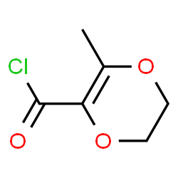 ChemSpider 2D Image | 3-Methyl-5,6-dihydro-1,4-dioxine-2-carbonyl chloride | C6H7ClO3