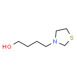 ChemSpider 2D Image | 3-Thiazolidinebutanol(9CI) | C7H15NOS