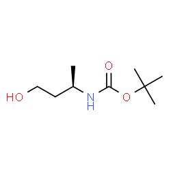 ChemSpider 2D Image | (R)-tert-butyl (4-hydroxybutan-2-yl)carbamate | C9H19NO3