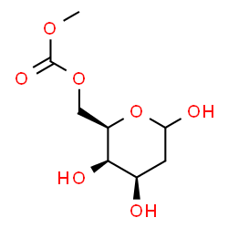 ChemSpider 2D Image | 2-Deoxy-6-O-(methoxycarbonyl)-D-lyxo-hexopyranose | C8H14O7
