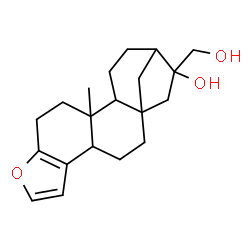 ChemSpider 2D Image | 17-(Hydroxymethyl)-12-methyl-8-oxapentacyclo[14.2.1.0~1,13~.0~4,12~.0~5,9~]nonadeca-5(9),6-dien-17-ol | C20H28O3