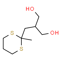 ChemSpider 2D Image | 2-[(2-Methyl-1,3-dithian-2-yl)methyl]-1,3-propanediol | C9H18O2S2