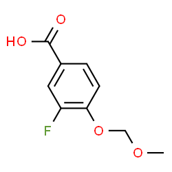 ChemSpider 2D Image | 3-Fluoro-4-(methoxymethoxy)benzoic acid | C9H9FO4