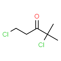 ChemSpider 2D Image | 1,4-Dichloro-4-methyl-3-pentanone | C6H10Cl2O