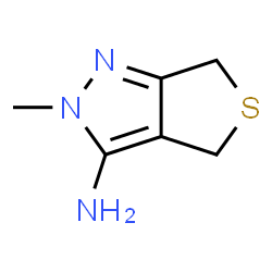 ChemSpider 2D Image | 2-methyl-2H,4H,6H-thieno[3,4-c]pyrazol-3-amine | C6H9N3S