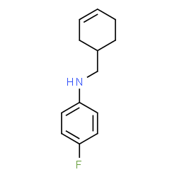ChemSpider 2D Image | N-(3-Cyclohexen-1-ylmethyl)-4-fluoroaniline | C13H16FN