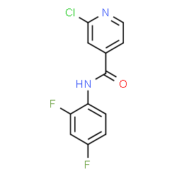 ChemSpider 2D Image | 2-Chloro-N-(2,4-difluorophenyl)isonicotinamide | C12H7ClF2N2O