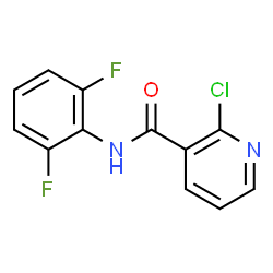 ChemSpider 2D Image | 2-Chloro-N-(2,6-difluorophenyl)nicotinamide | C12H7ClF2N2O