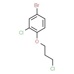 ChemSpider 2D Image | 4-Bromo-2-chloro-1-(3-chloropropoxy)benzene | C9H9BrCl2O