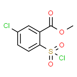 ChemSpider 2D Image | Methyl 5-chloro-2-(chlorosulfonyl)benzoate | C8H6Cl2O4S