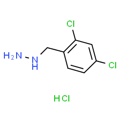 ChemSpider 2D Image | (2,4-dichlorobenzyl)hydrazine hydrochloride | C7H9Cl3N2