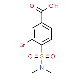 ChemSpider 2D Image | 3-Bromo-4-(dimethylsulfamoyl)benzoic acid | C9H10BrNO4S