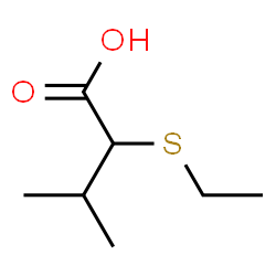 ChemSpider 2D Image | 2-(Ethylsulfanyl)-3-methylbutanoic acid | C7H14O2S