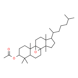 ChemSpider 2D Image | 8,9-Epoxylanostan-3-yl acetate | C32H54O3