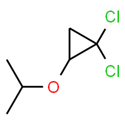 ChemSpider 2D Image | 1,1-Dichloro-2-isopropoxycyclopropane | C6H10Cl2O