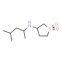 ChemSpider 2D Image | N-(4-Methyl-2-pentanyl)tetrahydro-3-thiophenamine 1,1-dioxide | C10H21NO2S