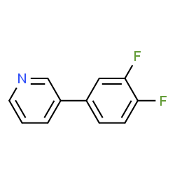 ChemSpider 2D Image | 3-(3,4-Difluorophenyl)pyridine | C11H7F2N