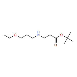 ChemSpider 2D Image | tert-Butyl N-(3-ethoxypropyl)-beta-alaninate | C12H25NO3