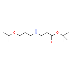 ChemSpider 2D Image | tert-Butyl N-(3-isopropoxypropyl)-beta-alaninate | C13H27NO3