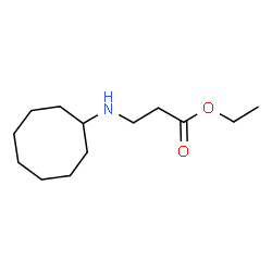 ChemSpider 2D Image | Ethyl N-cyclooctyl-beta-alaninate | C13H25NO2