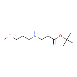 ChemSpider 2D Image | tert-butyl 3-[(3-methoxypropyl)amino]-2-methylpropanoate | C12H25NO3