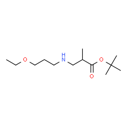 ChemSpider 2D Image | tert-butyl 3-[(3-ethoxypropyl)amino]-2-methylpropanoate | C13H27NO3