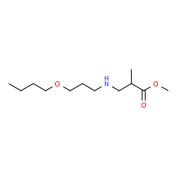 ChemSpider 2D Image | Methyl 3-[(3-butoxypropyl)amino]-2-methylpropanoate | C12H25NO3