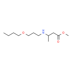 ChemSpider 2D Image | Methyl 3-[(3-butoxypropyl)amino]butanoate | C12H25NO3