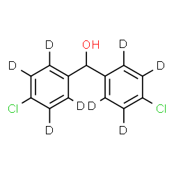 ChemSpider 2D Image | Bis[4-chloro(~2~H_4_)phenyl]methanol | C13H2D8Cl2O