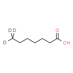 ChemSpider 2D Image | Heptanoic-7,7,7-d3 Acid | C7H11D3O2