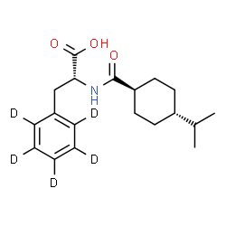 ChemSpider 2D Image | Nateglinide-d5 | C19H22D5NO3