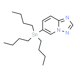 ChemSpider 2D Image | 6-(Tributylstannyl)[1,2,4]triazolo[1,5-a]pyridine | C18H31N3Sn