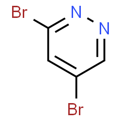 ChemSpider 2D Image | 3,5-Dibromopyridazine | C4H2Br2N2