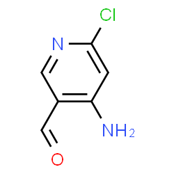 ChemSpider 2D Image | 4-Amino-6-chloronicotinaldehyde | C6H5ClN2O
