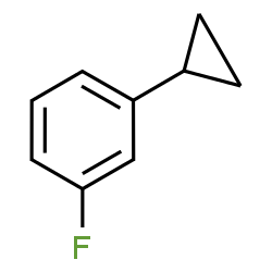 ChemSpider 2D Image | 1-Cyclopropyl-3-fluorobenzene | C9H9F