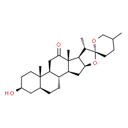 ChemSpider 2D Image | (3beta,5alpha)-3-Hydroxyspirostan-12-one | C27H42O4