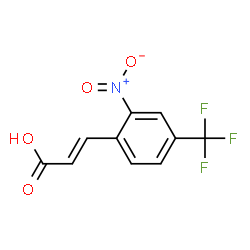 ChemSpider 2D Image | (2E)-3-[2-Nitro-4-(trifluoromethyl)phenyl]acrylic acid | C10H6F3NO4