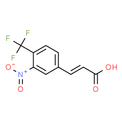 ChemSpider 2D Image | (2E)-3-[3-Nitro-4-(trifluoromethyl)phenyl]acrylic acid | C10H6F3NO4