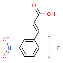 ChemSpider 2D Image | (2E)-3-[5-Nitro-2-(trifluoromethyl)phenyl]acrylic acid | C10H6F3NO4