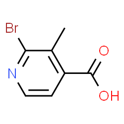ChemSpider 2D Image | 2-Bromo-3-methylisonicotinic acid | C7H6BrNO2