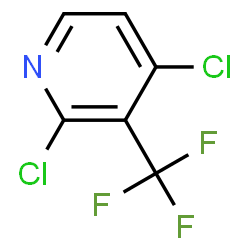 ChemSpider 2D Image | 2,4-Dichloro-3-(trifluoromethyl)pyridine | C6H2Cl2F3N