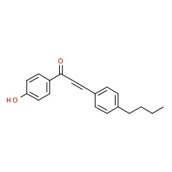 ChemSpider 2D Image | 3-(4-Butylphenyl)-1-(4-hydroxyphenyl)-2-propen-1-one | C19H20O2