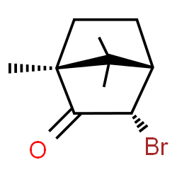 ChemSpider 2D Image | (3S,4S)-3-Bromo-1,7,7-trimethylbicyclo[2.2.1]heptan-2-one | C10H15BrO