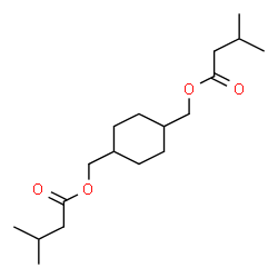 ChemSpider 2D Image | 1,4-Cyclohexanediylbis(methylene) bis(3-methylbutanoate) | C18H32O4
