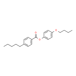 ChemSpider 2D Image | 4-Butoxyphenyl 4-pentylbenzoate | C22H28O3