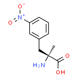 ChemSpider 2D Image | a-methyl-3-nitro-L-phenylalanine | C10H12N2O4
