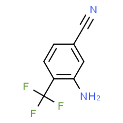 ChemSpider 2D Image | 3-Amino-4-(trifluoromethyl)benzonitrile | C8H5F3N2