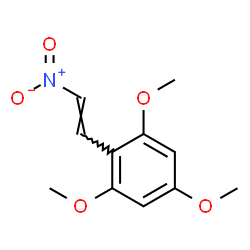 ChemSpider 2D Image | 1,3,5-Trimethoxy-2-[(E)-2-nitrovinyl]benzene | C11H13NO5